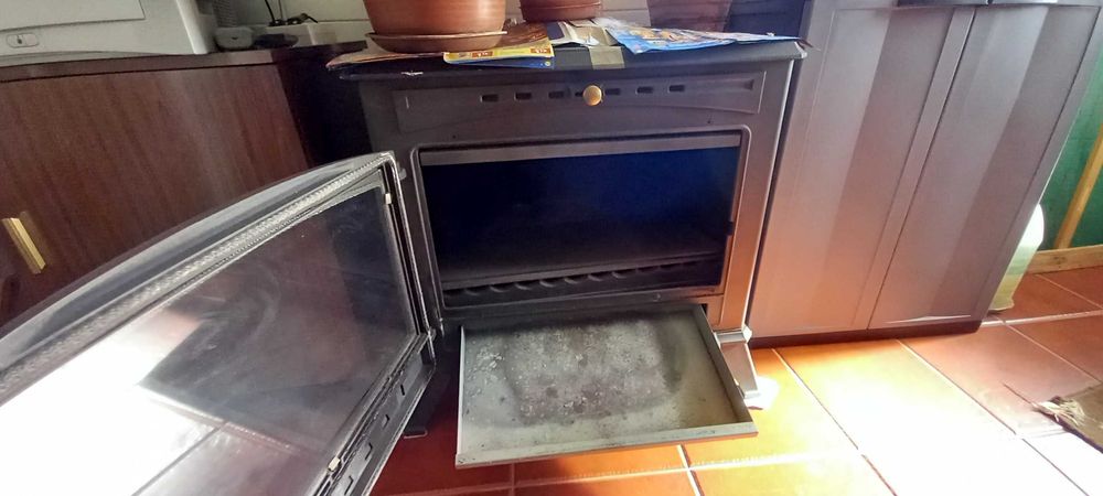 Salamandra em ferro fundido