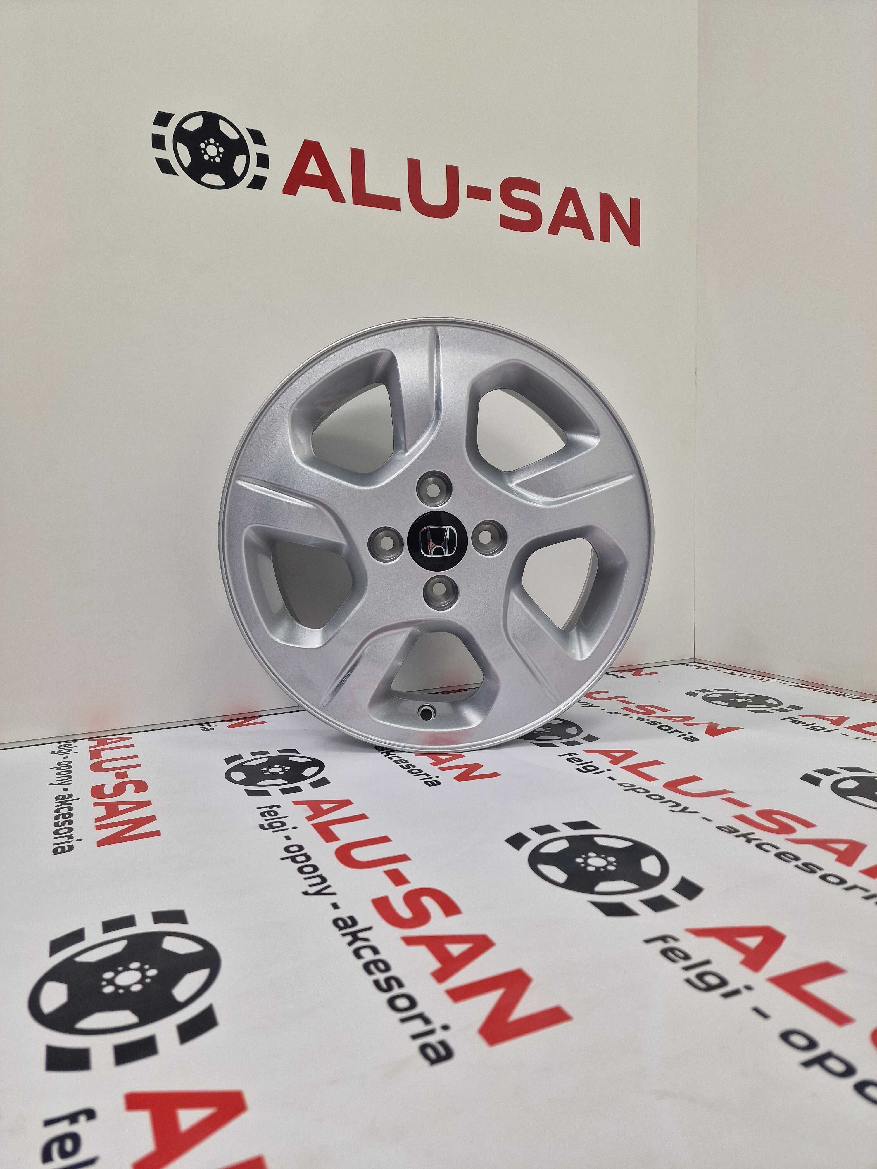 NOWE alufelgi HONDA 15" 4x100 CITY CIVIC JAZZ Srebrne