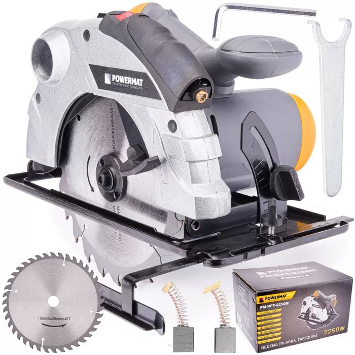 Pilarka ręczna tarczowa PM-RPT-2250M 185mm 2250W powermat