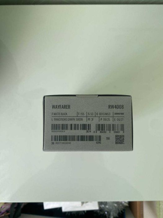 Ray-Ban Meta Wayfarer Clear to Graphite Green Transitions