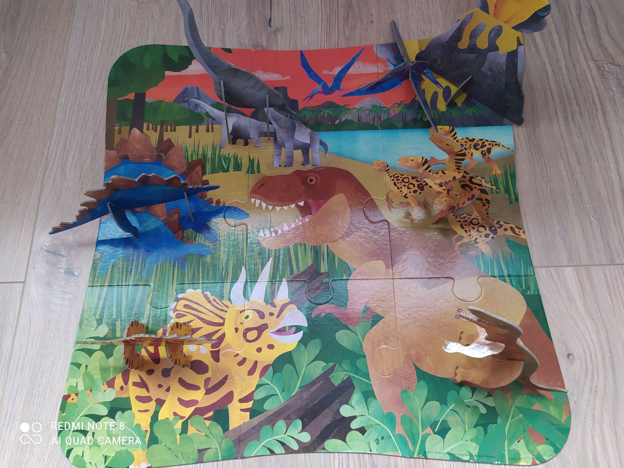Puzzle 3d Dinozaury