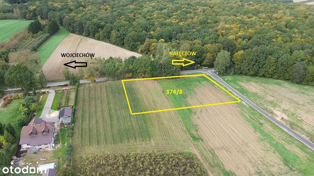 Atrakcyjna działka Nałęczów - 4km, Lublin - 20km