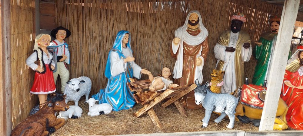 Święta Rodzina do szopki Bożonarodzeniowej 125 cm