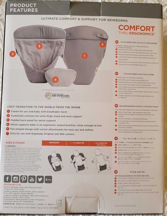 Redutor para Marsupio ergobaby