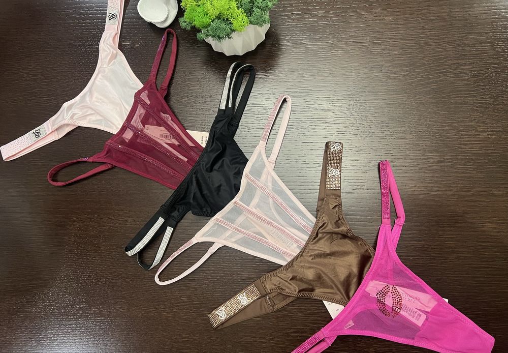 трусики,труси з камінням,трусы, білизна victoria’s secret багато