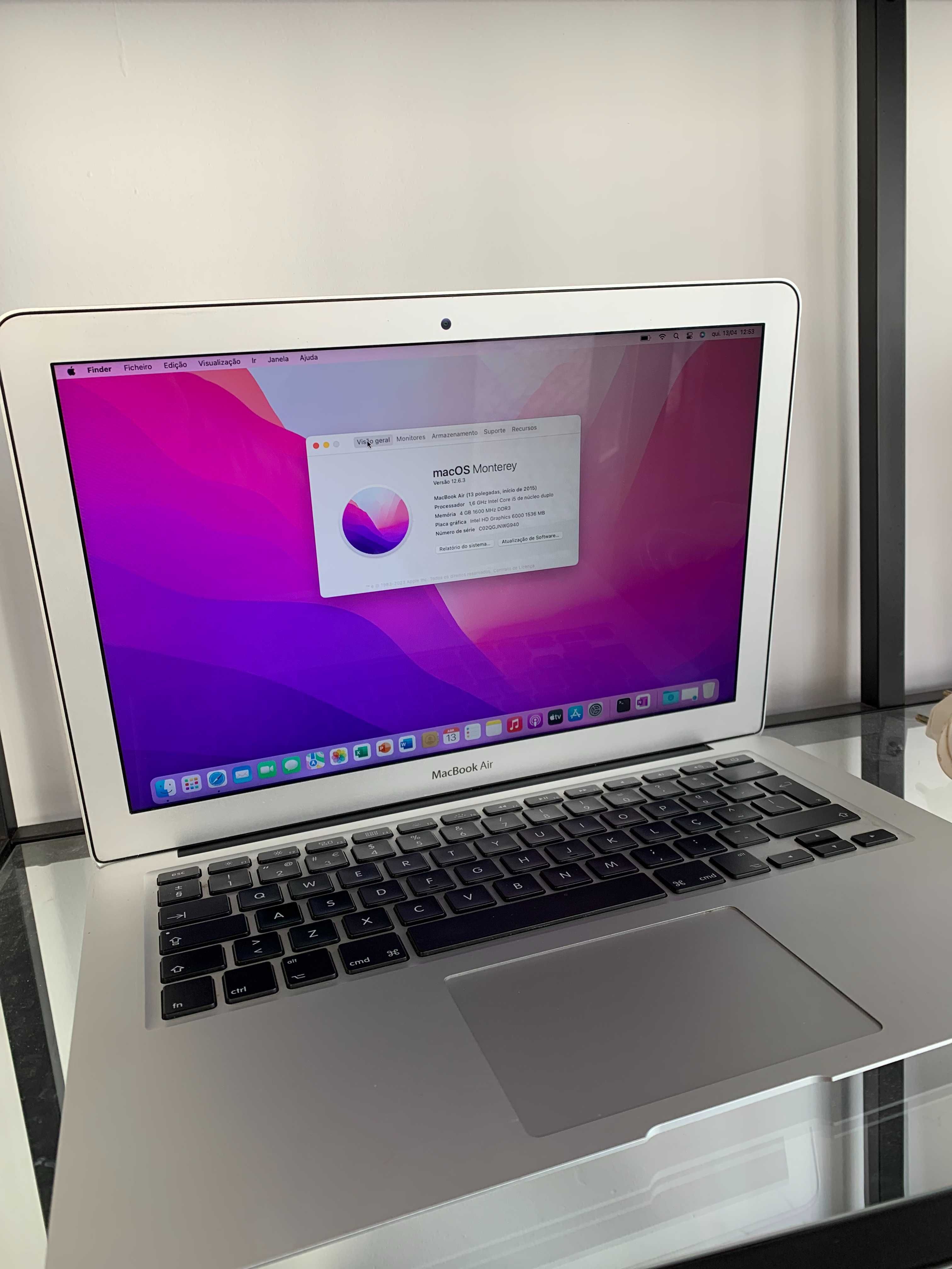 Macbook air a1466 / ano 2015/ bom estado / LOJA FISICA