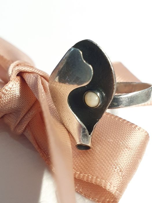 autorski pierścionek srebro 925