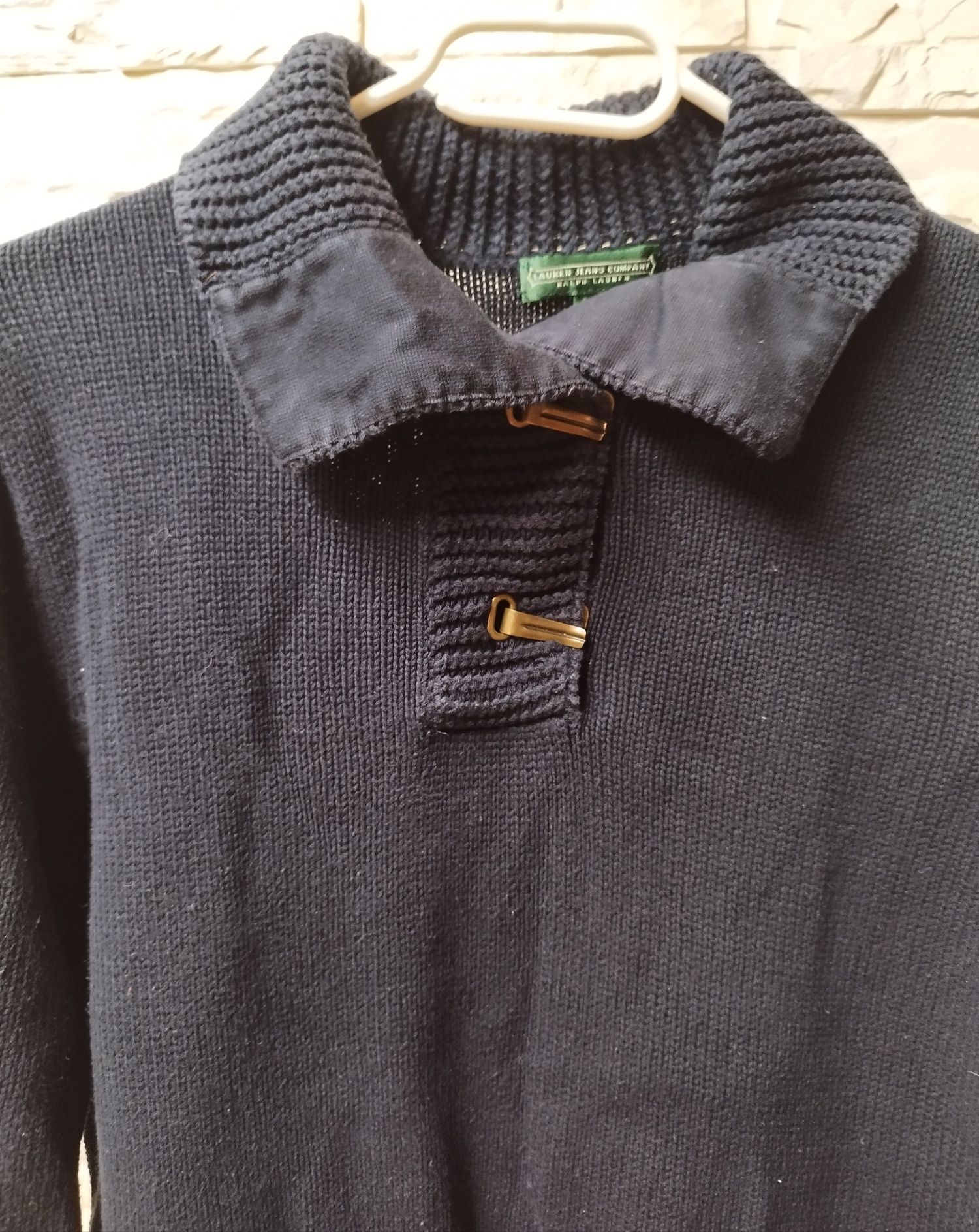 Sweter, bluzka polo Ralph Lauren M/L granatowy