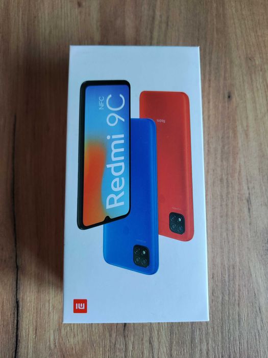 Telefon Xiaomi Redmi 9C 2/32 Twilight Blue pudełko ładowarka
