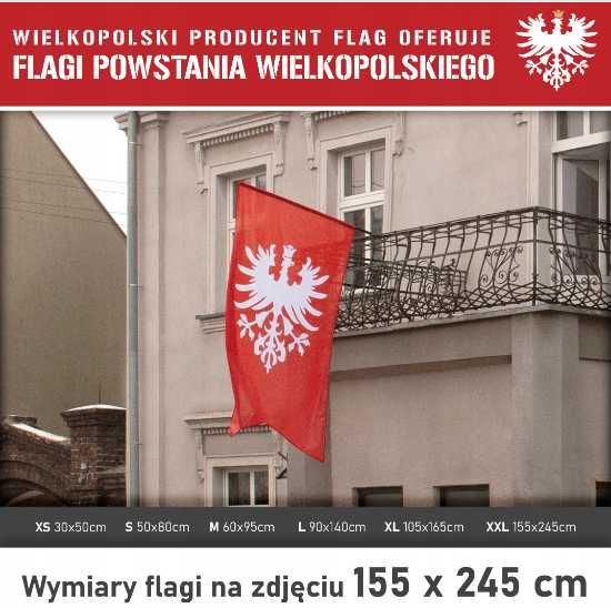 Flagi POWSTANIE WIELKOPOLSKIE 105x165 flaga powstania wlkp XL