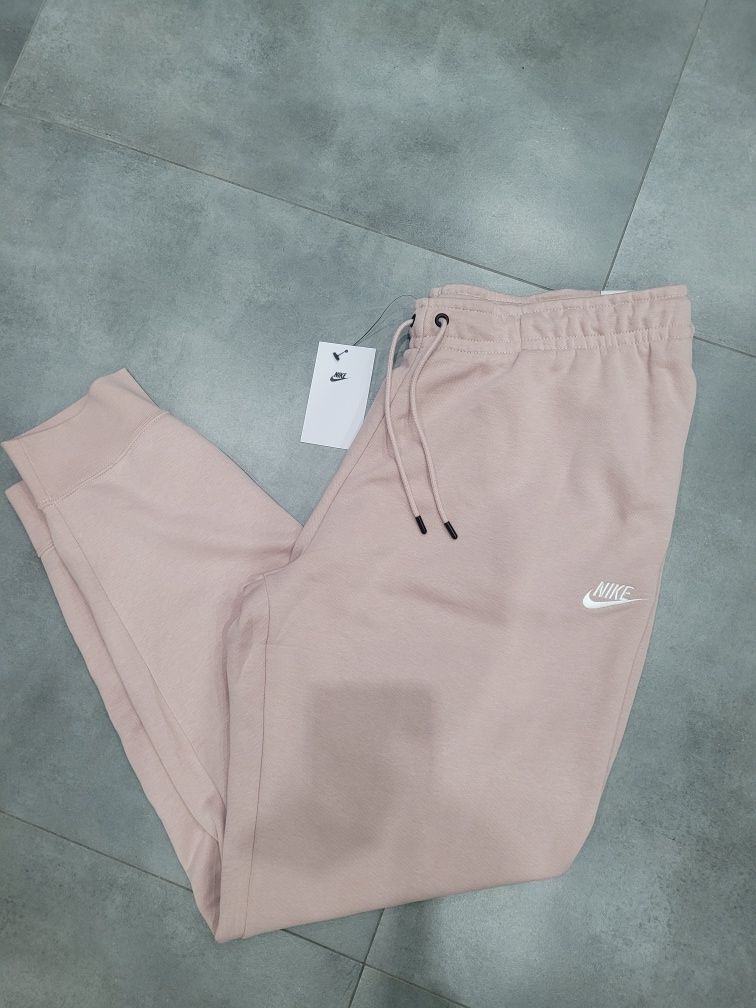 Spodnie dresowe damskie Nike XL pudrowy róż