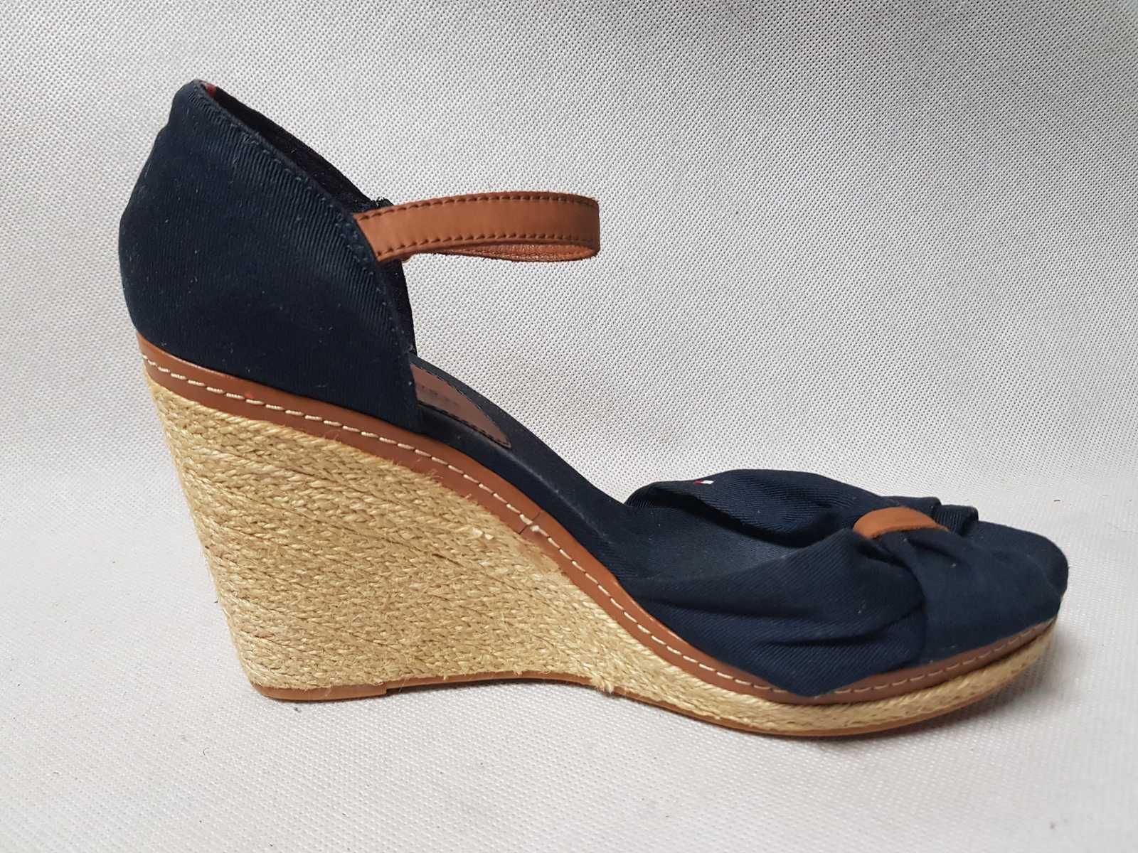 TOMMY HILFIGER - EMERY / Damskie Espadryle roz. 40 - 25,5 cm SUPER