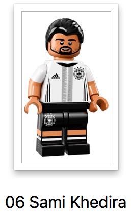Lego 71014 - Minifigures Selecção Alemã de Futebol - #6 Sami Khedira