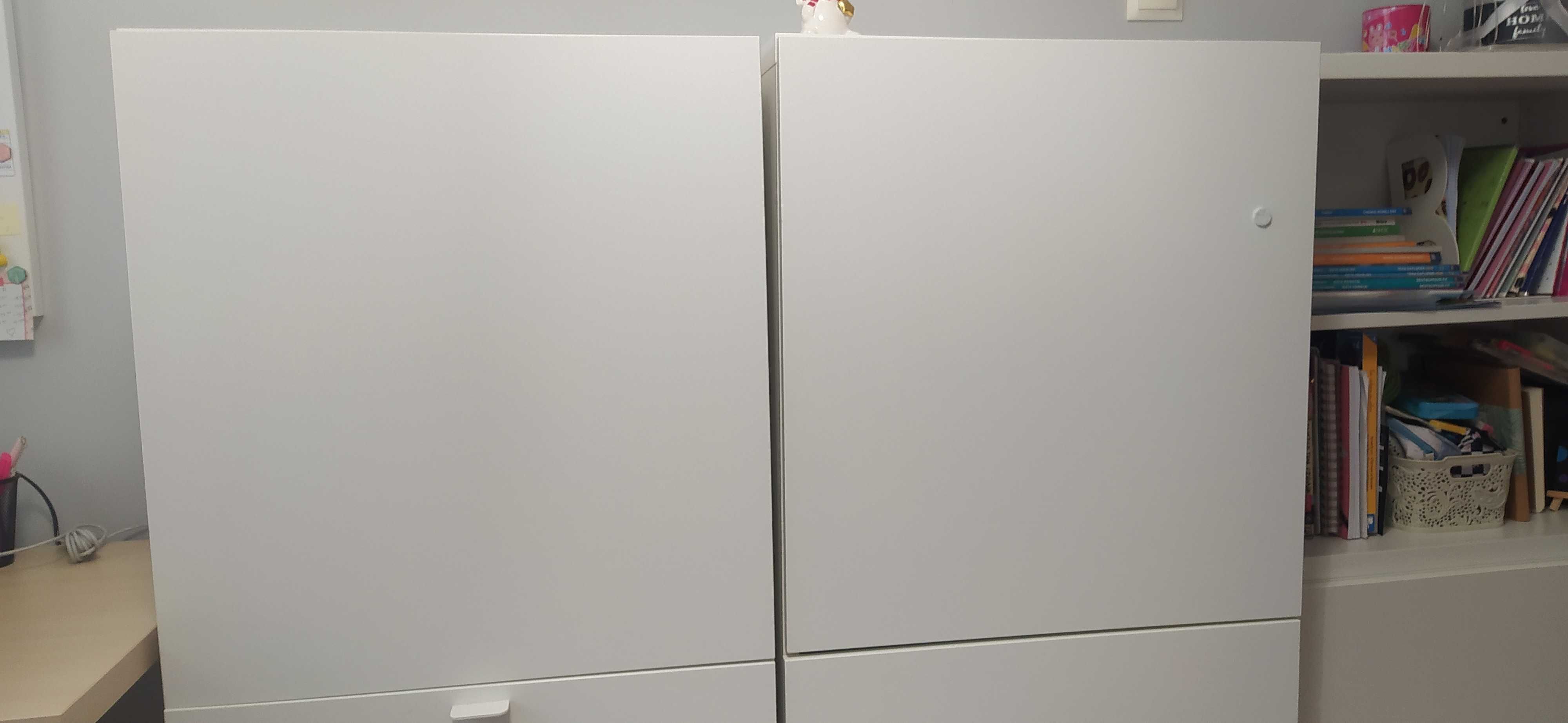 IKEA BESTA Szafka + szafka szuflady z drzwiczkami Biała 60x42x129 cm