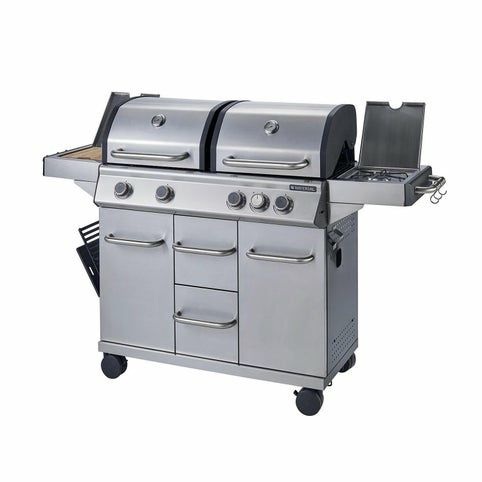 Grill gazowy Hudson NATERIAL 17kW z 4 palnikami i 1 palnikiem bocznym