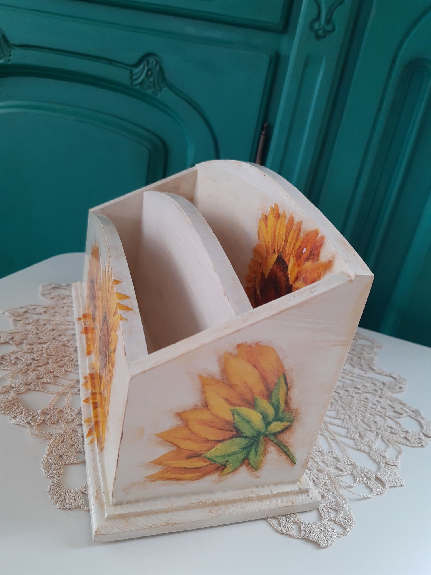 Szafka na klucze i listownik. Komplet. Decoupage.