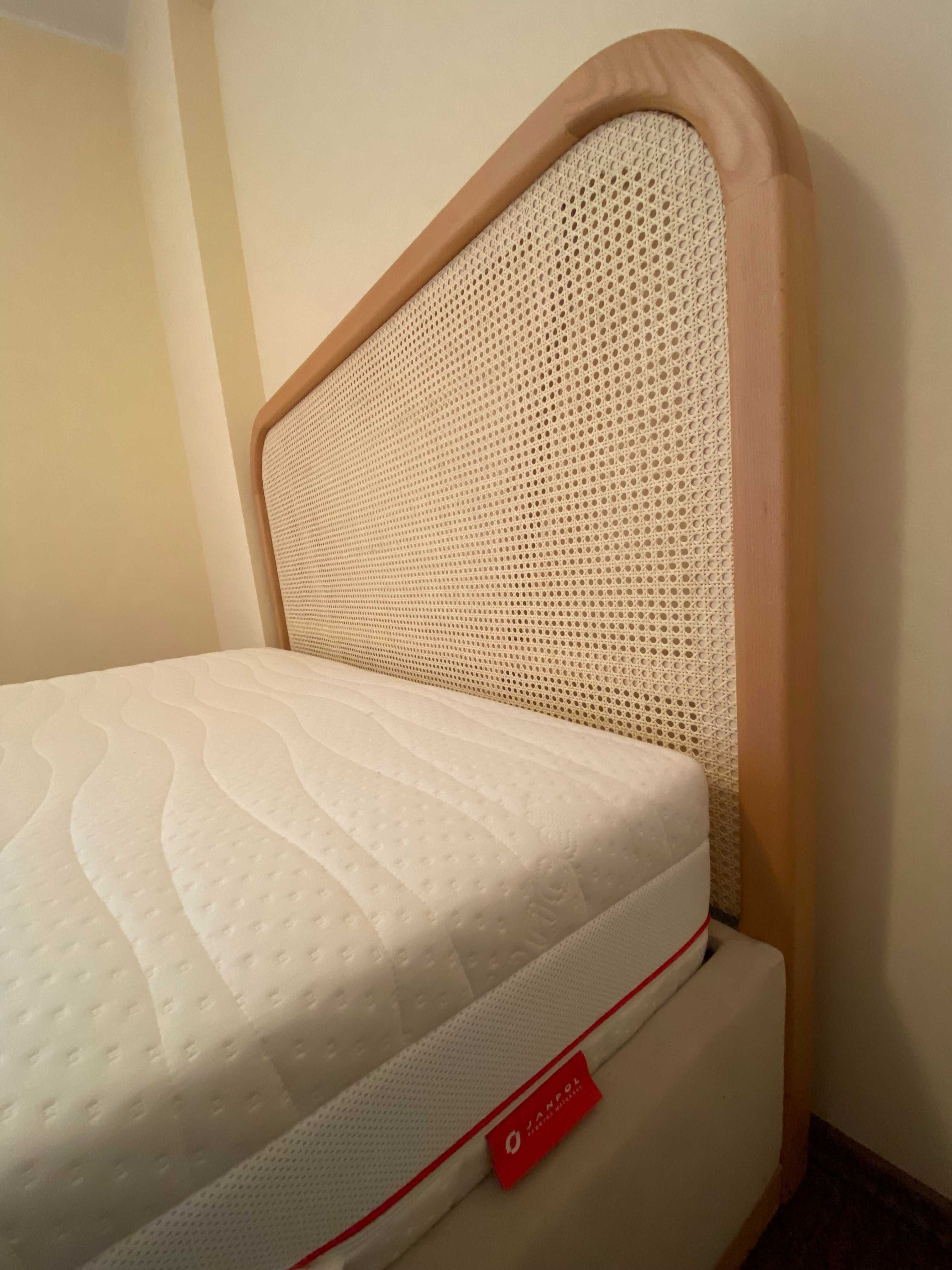 Materac piankowy Janpol ENYO 140x200 – twardy, ortopedyczny, jak nowy!