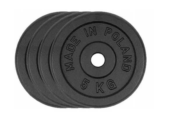 Obciążenie żeliwne zestaw 20kg 4 talerze po 5kg 30mm ŁD