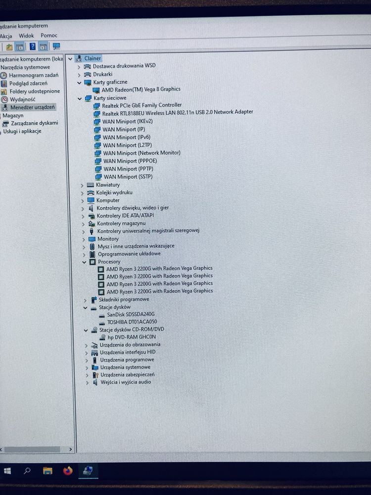 Komputer HP 280 G1 MT Business PC AMD Ryzen 3 2200G Radeon