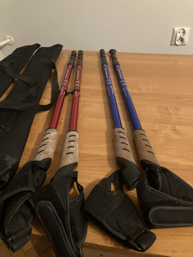 2 komplety kijków trekkingowych nordic walking