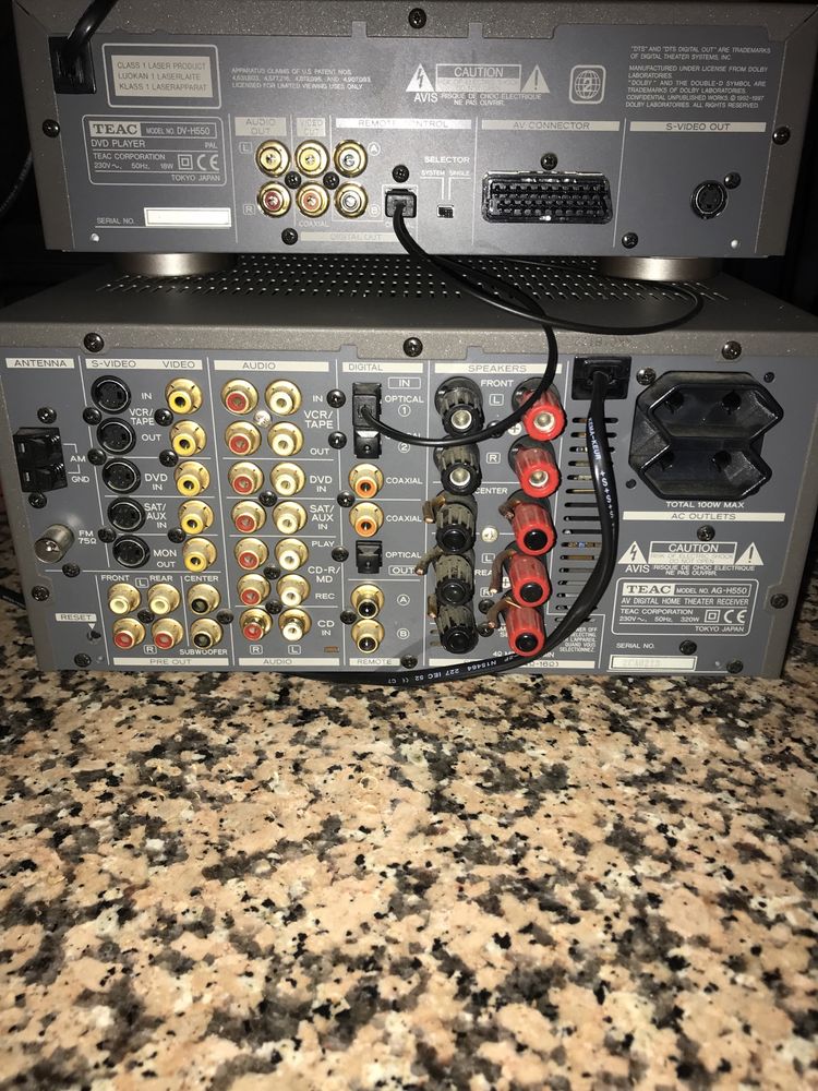 Teac H550 receptor + dvd