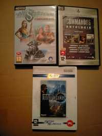 Sprzedam 3 Gry settlers complete, commandos antologia, rise of legends