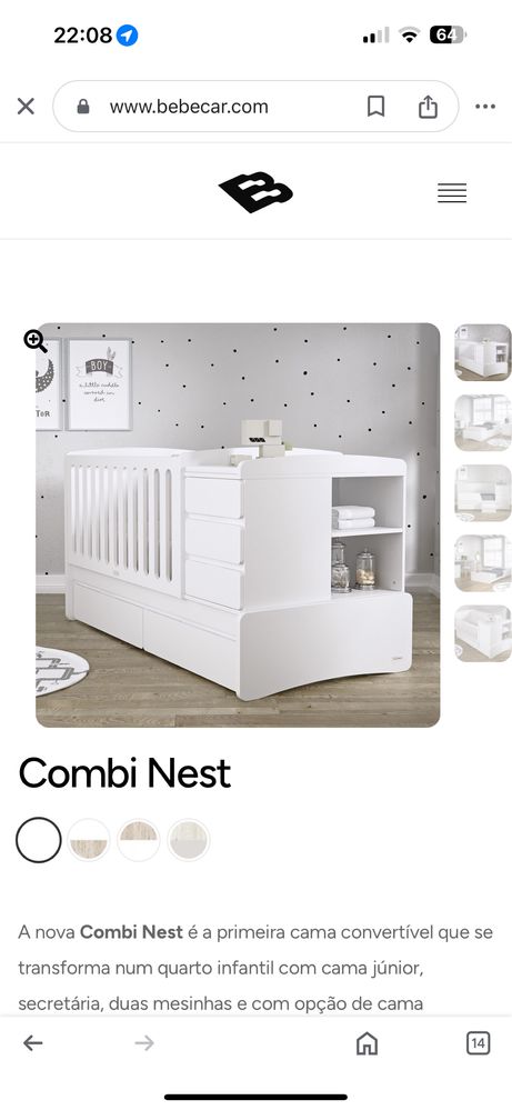 Cama bebe Combi Nest