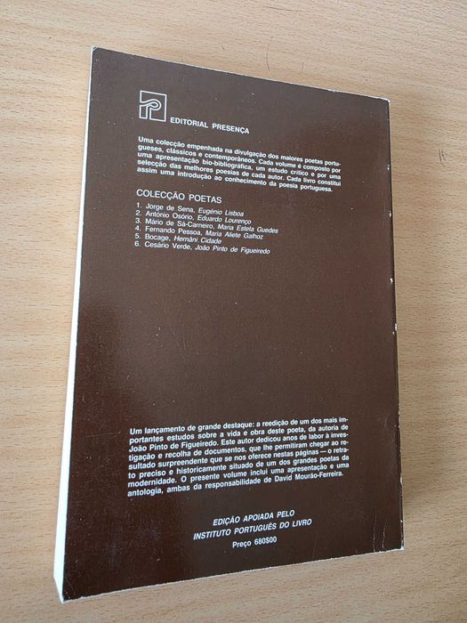 Livro "Cesário Verde" de João Pinto de Figueiredo