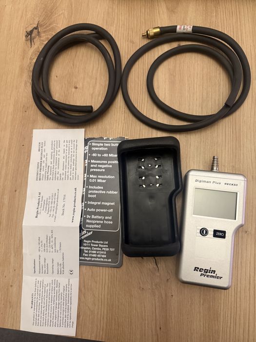 Miernik cisnienia i szczelności gazu Regin