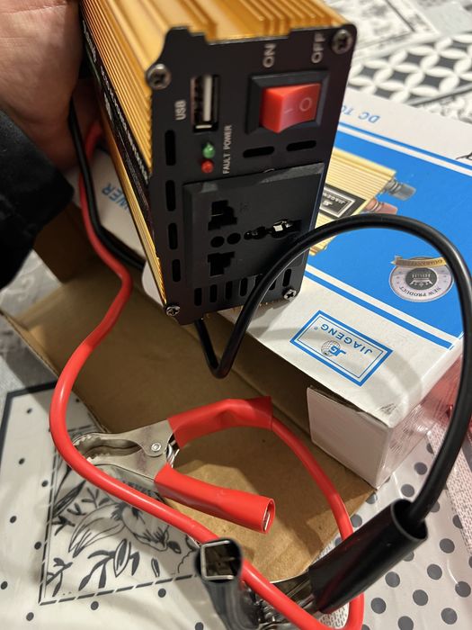 Інвертор Matsugi 500W 12V → 220V (DC to AC Power Inverter)