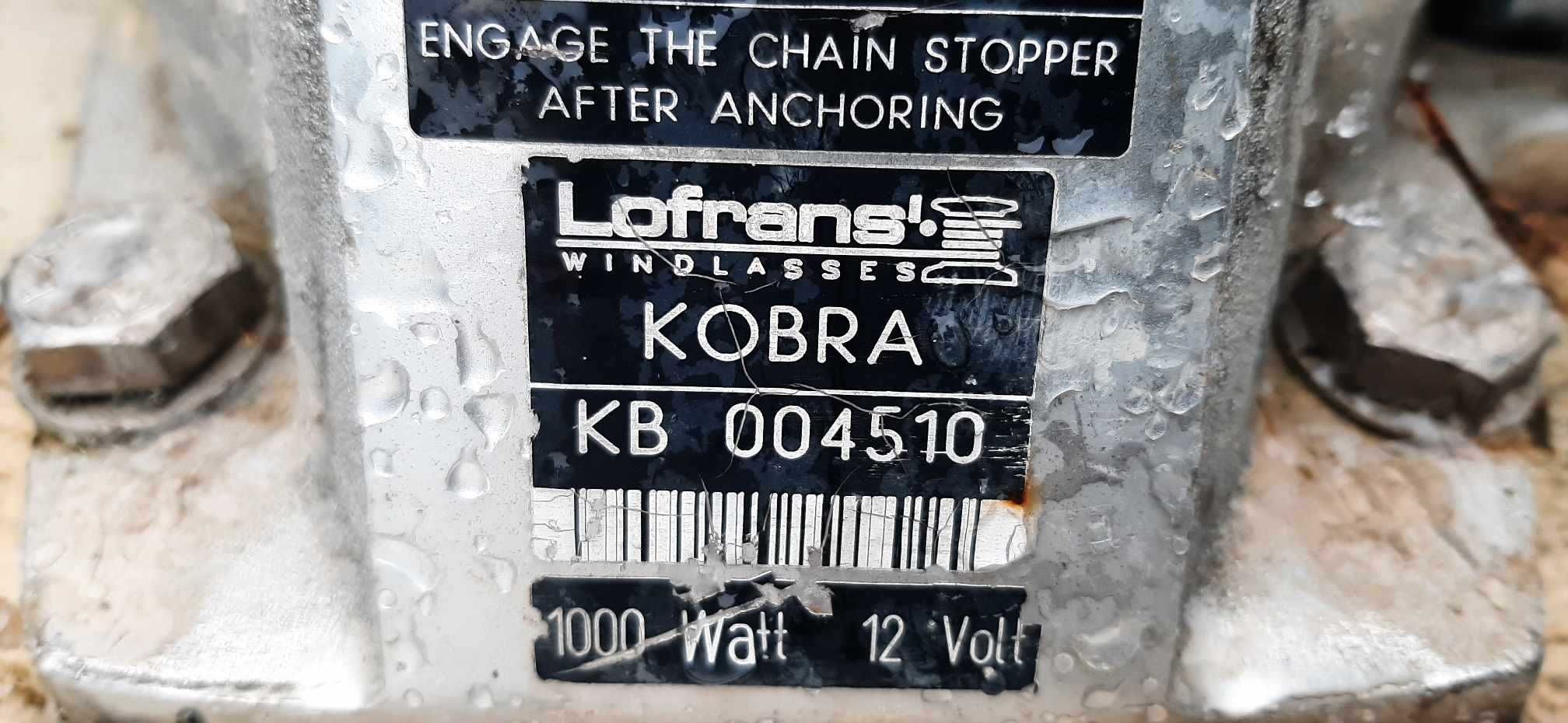 Winda kotwiczna Lofrans Cobra 1000W 12V