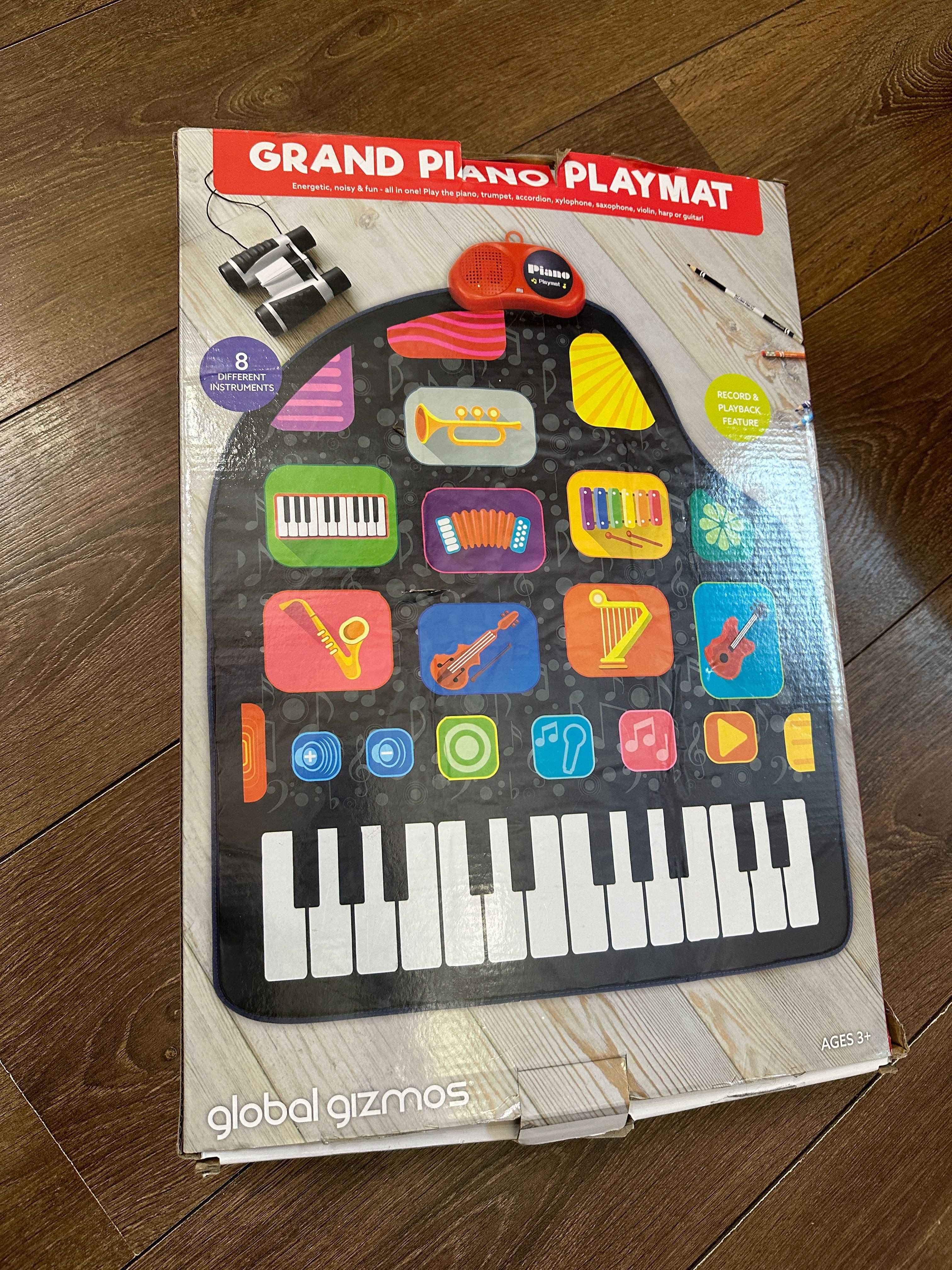 Музыкальный коврик пианино  grand piano playmat global gizmos