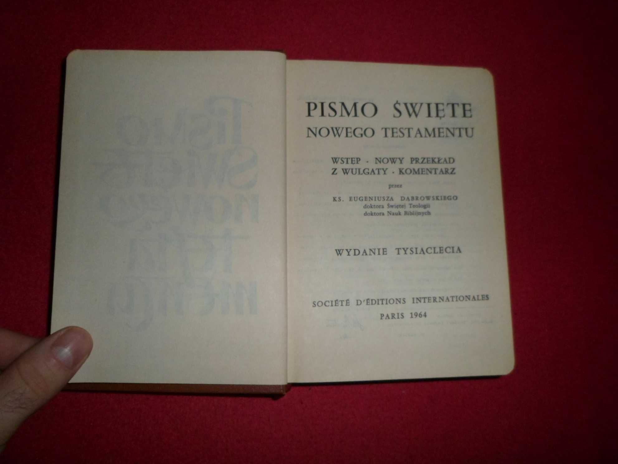 Pismo Święte Nowego Testamentu [1964] Wyd. Tysiąclecia ks. E.Dąbrowski
