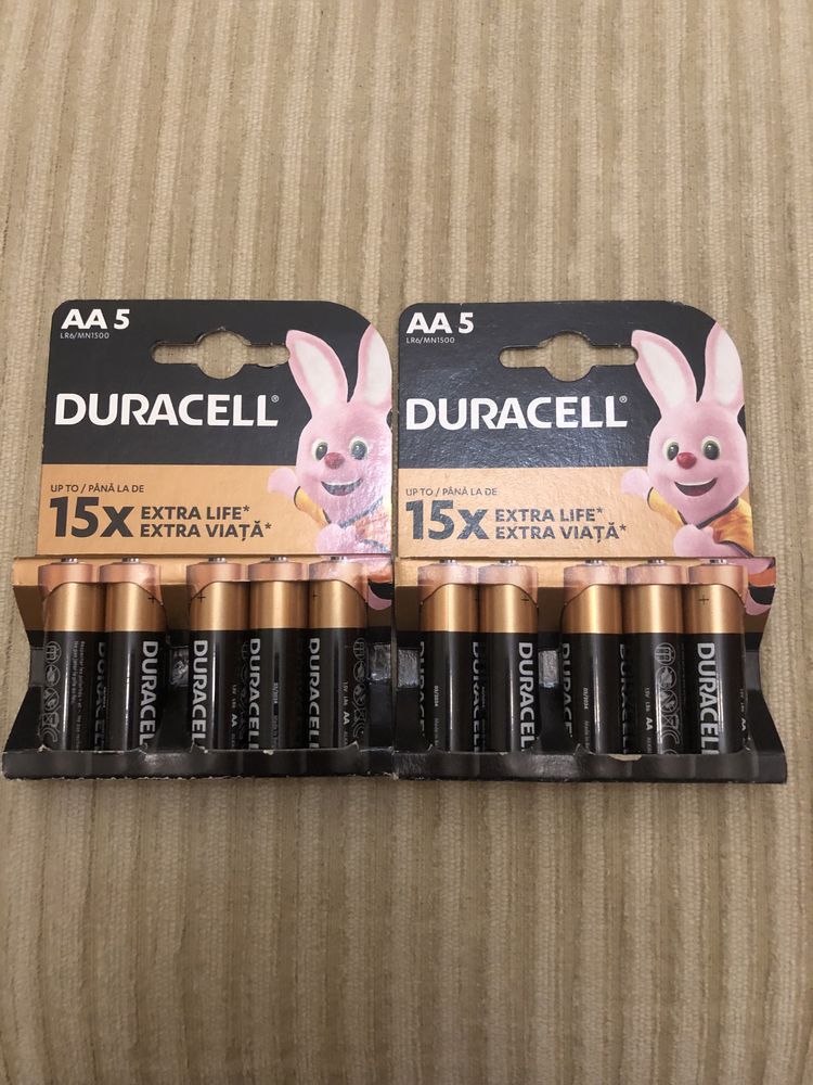 батарейки Duracell Basic AA 5 шт. в упаковке Нові