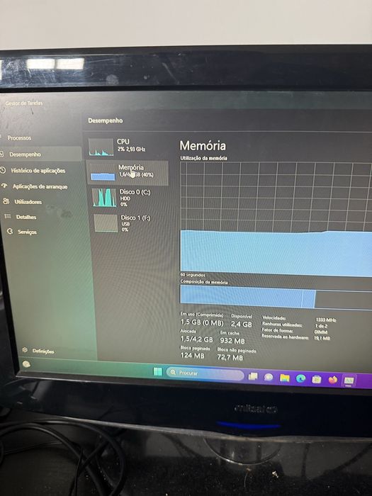 Computador+Ecra+colunas+rato+teclado