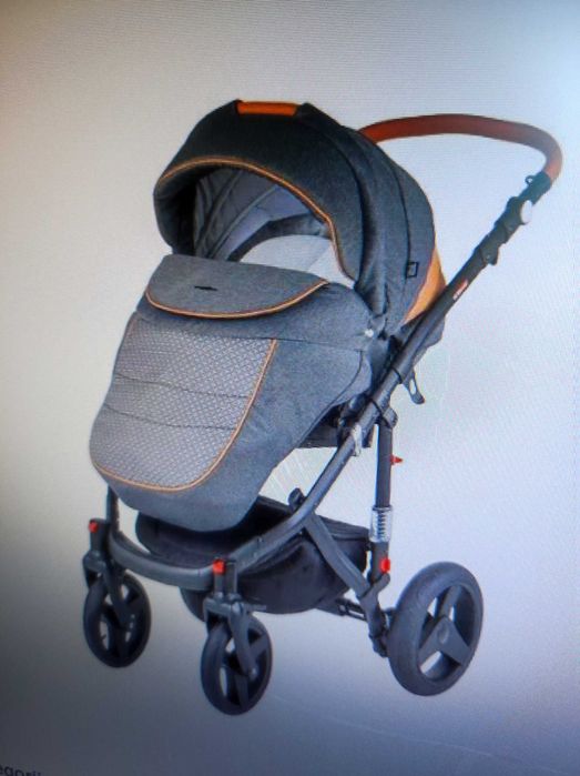 Wózek 3w1 Adamex Vicco Carmel/Grey gondola/spacerówka/fotelik