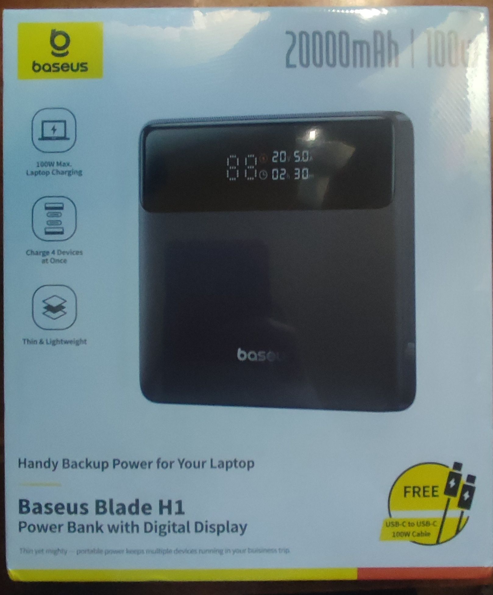 Power Bank Baseus Blade H1 20000mAh 100W