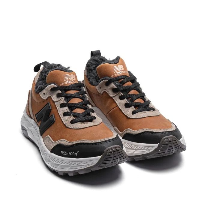 Зимові кросівки чоловічі шкіряні New Balance 40-45р на хутрі