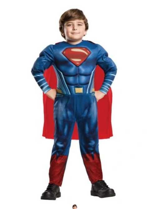 Strój karnawałowy Superman dla chłopca mięśnie 116-128/M/ 6-7 lat-Nowy