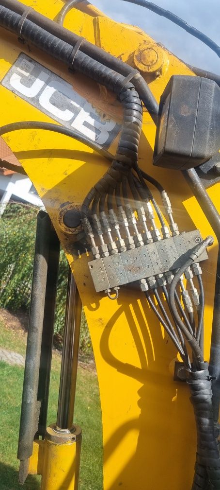 Minikoparka jcb 8018, 2002r, centralne smarowanie,