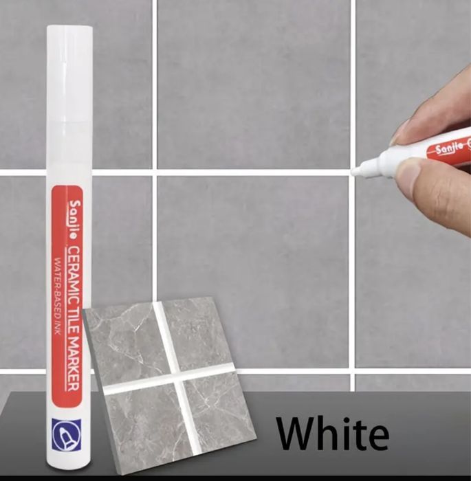 Олівець для фарбування міжплиткових швів. Білий.