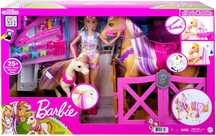 Mattel GXV77 Лялька Барбі наїздниця, з кіньми. Волосся змінює колір.
