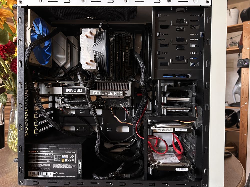 Ryzen 5600x. RTX 3060 12gb. RAM 32 ddr4. Системник