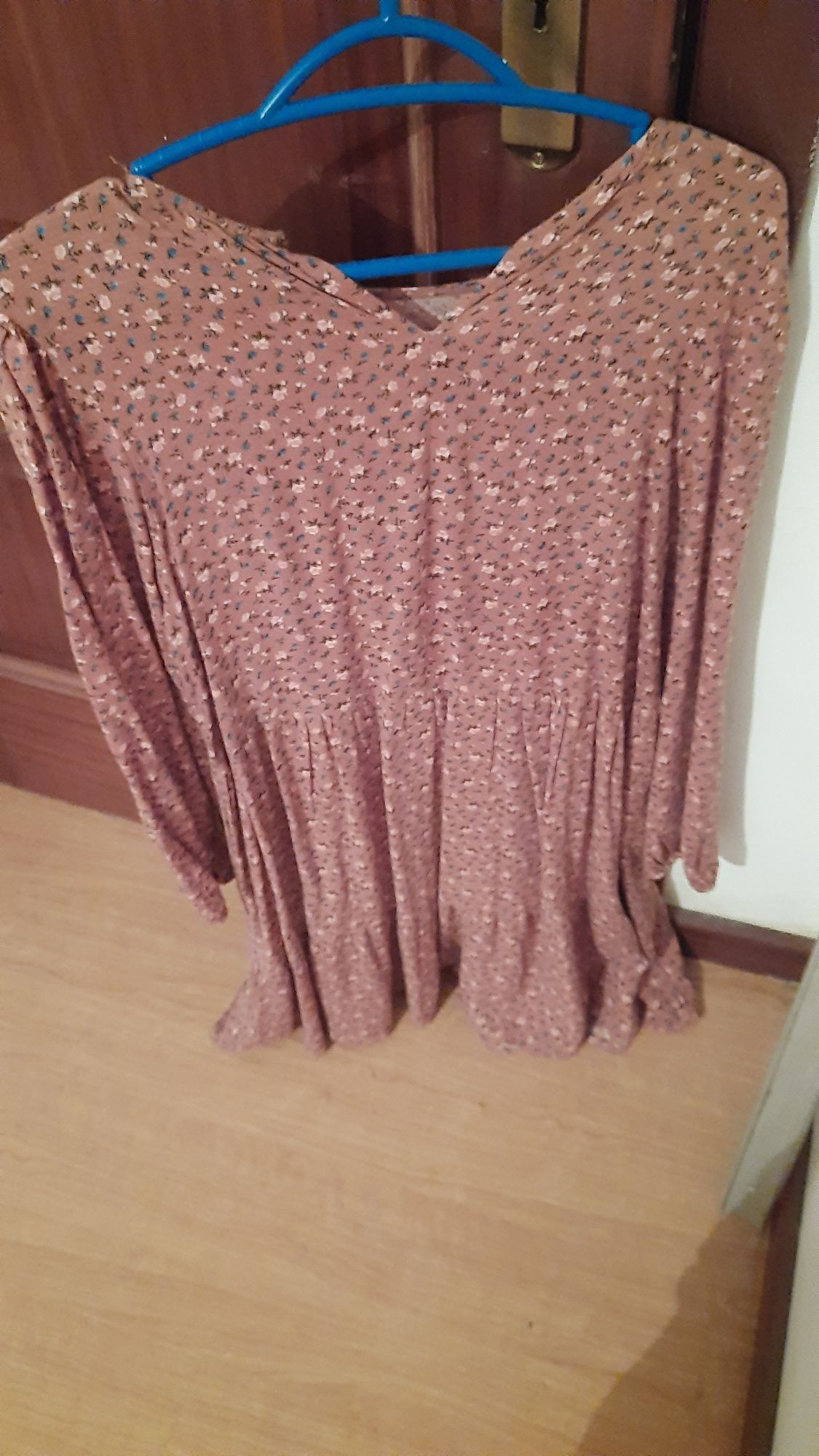 Vestido de manga comprida fino