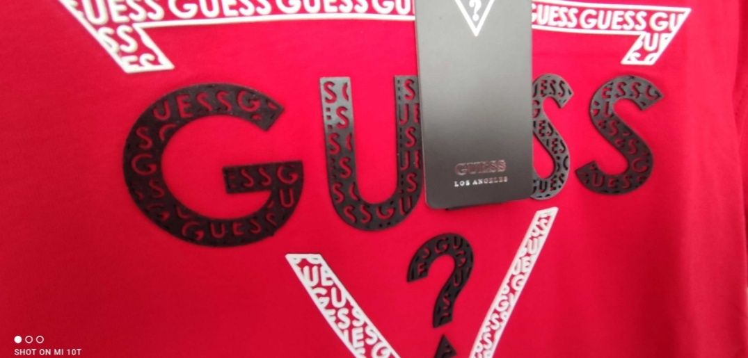 Meska koszulka t shirt guess