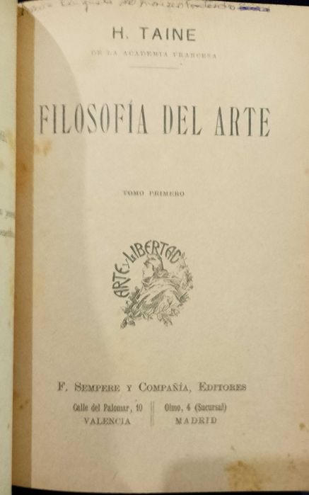 Filosofia del Arte (2 volumes) - H. Taine