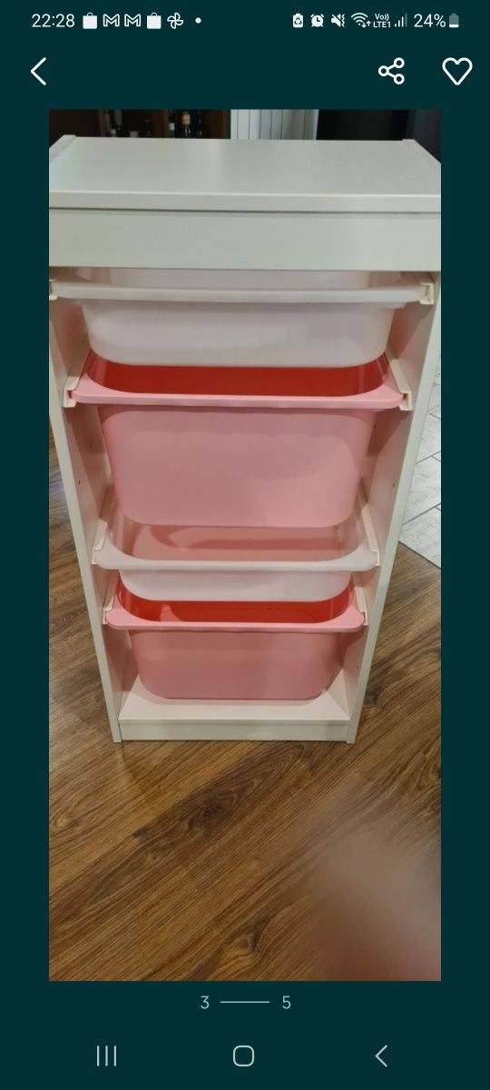 Ikea trofast regał pojemniki
