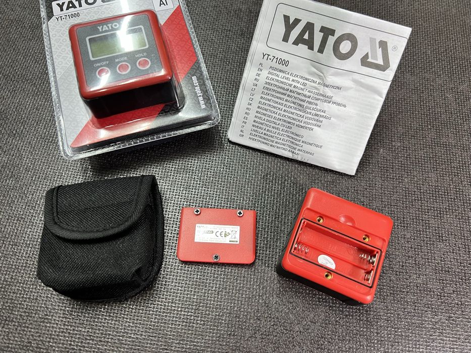 Электронный угломер с магнитом YATO + чехол Польша