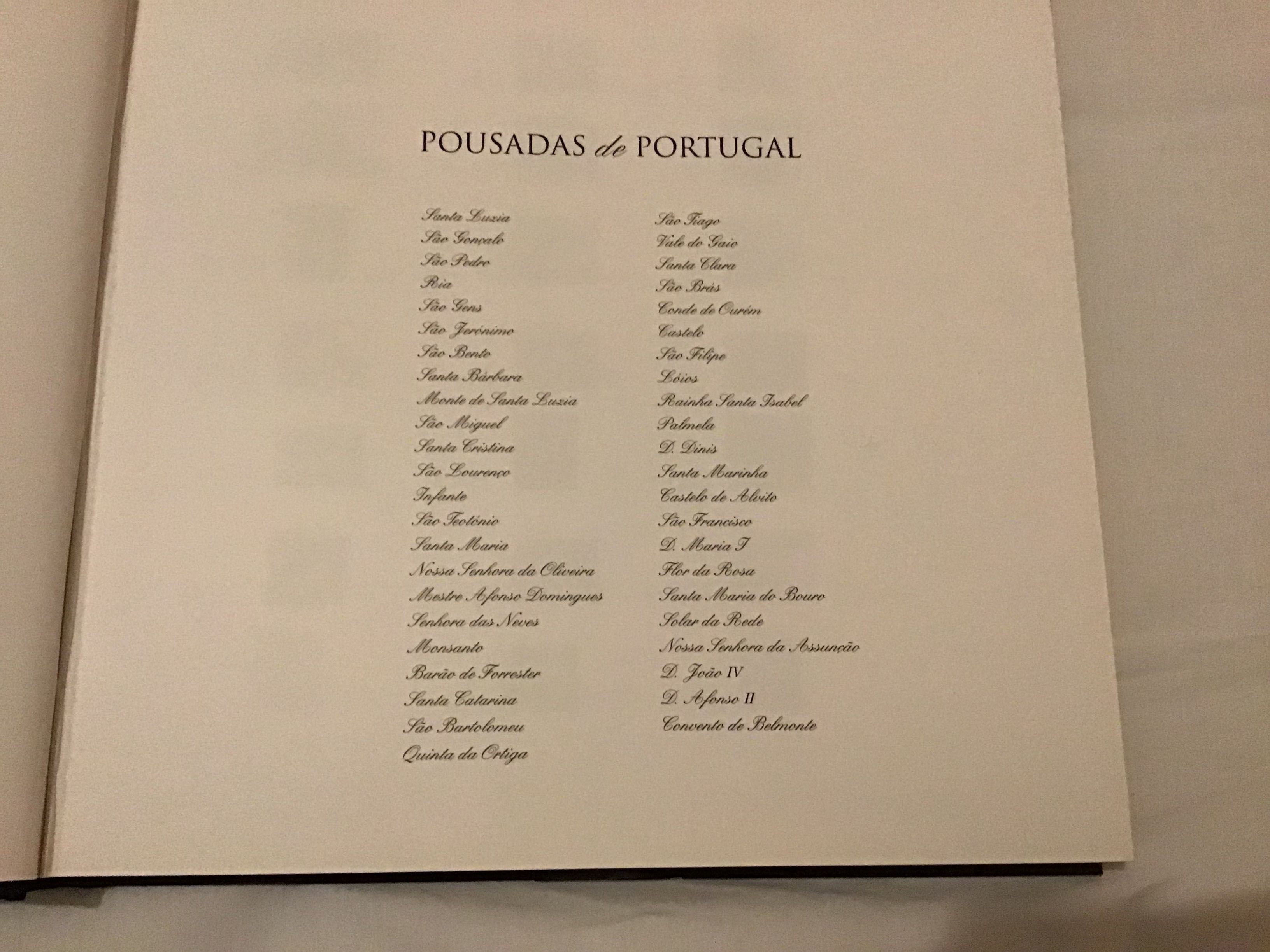Livro pousadas de Portugal