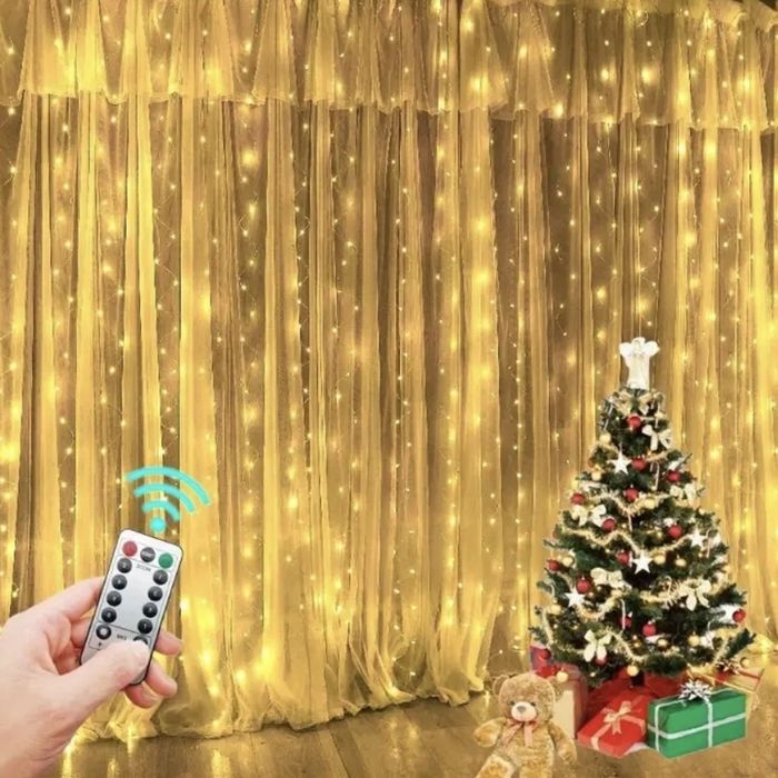 Гірлянда штора 3х2 м | Різдвяна прикраса